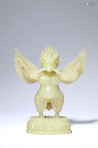 A Jade Guardia Statue