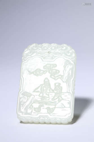 A Jade Figure Pendant