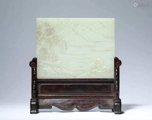 A Jade Poem Table Screen