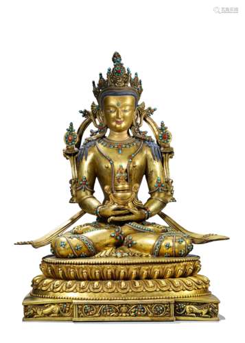 A Tibetan Amitayus Statue