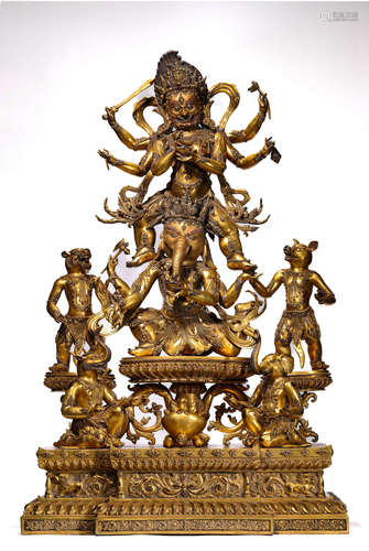 A Tibetan Guadia Statue