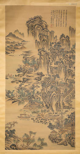 A Chinese Scroll Painting by Zhang Daqian