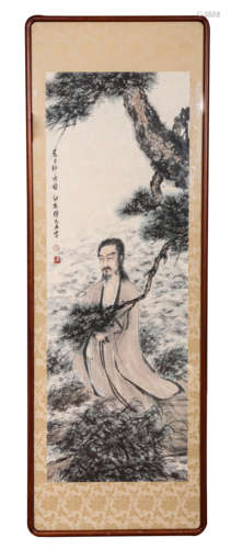 A Chinese Scroll Painting by Fu Baoshi