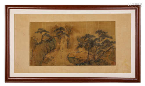 A Chinese Scroll Painting by Wen Zhengming