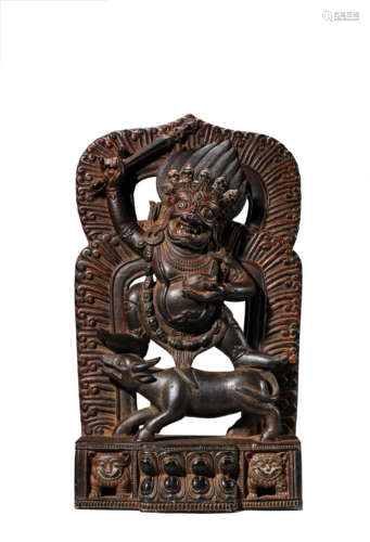 A Tibetan Antarasadhanayamaraja Statue