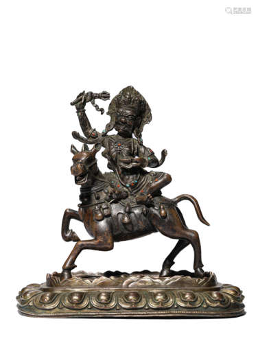 A Bronze Palden Lhamo Statue