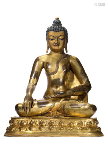 A Tibetan Sakyamuni Statue