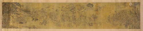 A Chinese Scroll Painting by Qiu Ying