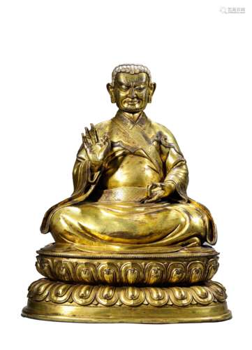 A Tibetan Guru Statue