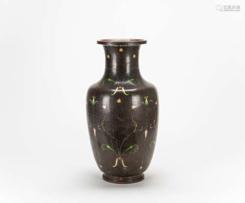 Republic-A Large Cloisonne Enamel Vases