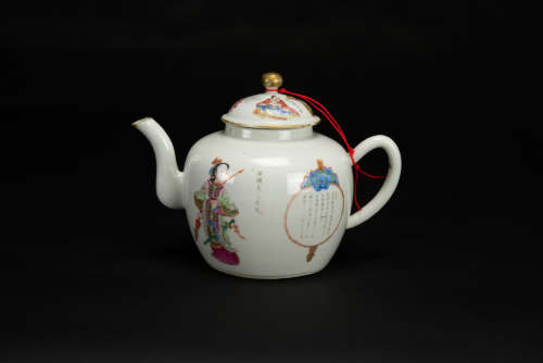 Daoguang And Of Period - A Famille - Glazed ‘Figures’ Teapot