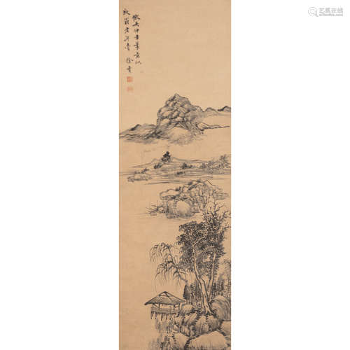 A CHINESE LANSCAPE PAINTING