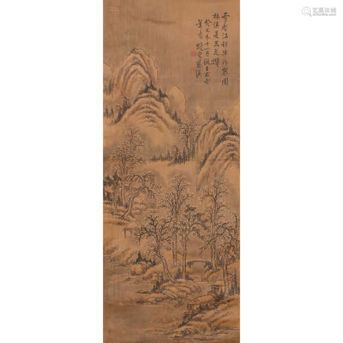 A CHINESE LANSCAPE PAINTING