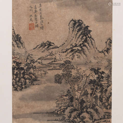 A CHINESE LANSCAPE PAINTING