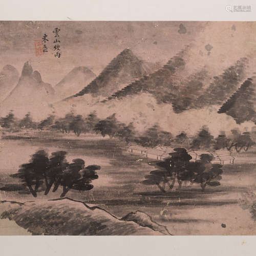 A CHINESE LANSCAPE PAINTING