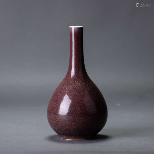 A CHINESE IRON-RUST-GLAZED BOTTLE VASE