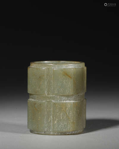 A jade cong,Han Dynasty,China