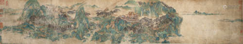 A Chinese landscape painting, Unknown mark