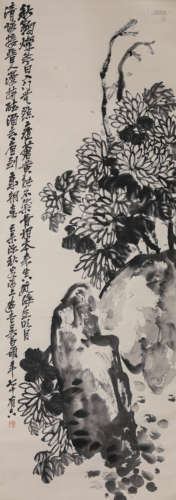 A Chinese Flower And Bird Painting, Wu Changshuo Mark