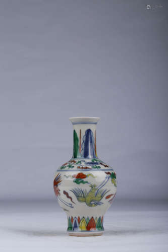 A Doucai Phoenix Vase