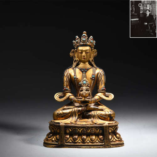 A Gilt-Bronze Figure Of Buddha