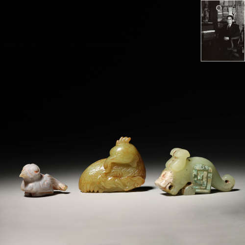 A Group Of Archaistic Jade Carvings