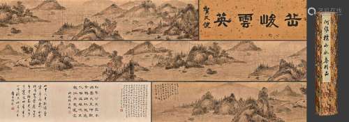 A Chinese Landscape Painting On Paper, Handscroll, He Weipu ...