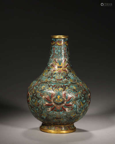 A Cloisonné Enamel Bottle Vase