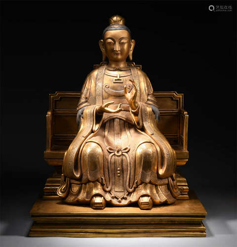 A Gilt-Bronze Figure Of Buddha