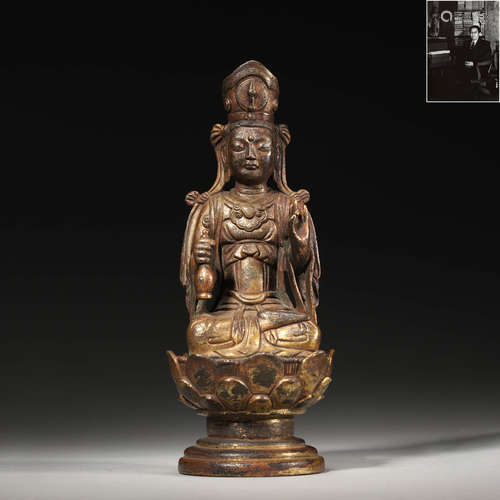 A Gilt-Bronze Figure Of Buddha