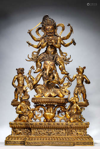 A Tibetan Ganesa Statue