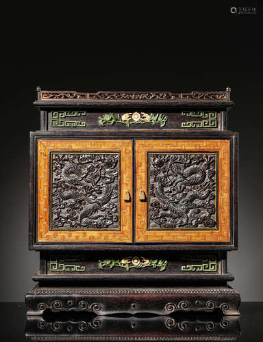 A Zitan Dragon Cabinet