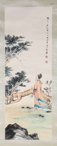 A Chinese Scroll Painting by Zhang Da Qian