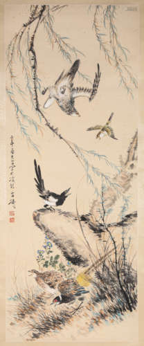 A Chinese Scroll Painting by Wang Xue Tao