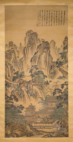 A Chinese Scroll Painting by Zhang Da Qian