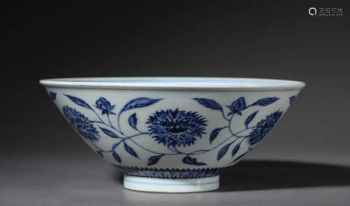 A Porcelain Blue and White Bowl