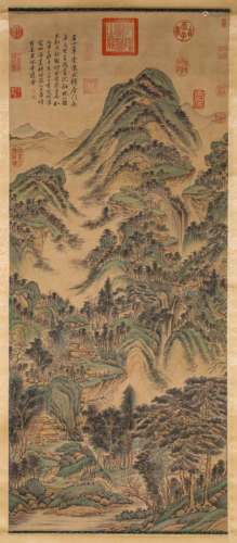 A Chinese Scroll Painting by Wang Hui