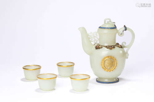 A Set of Jade Kettles