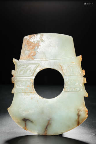 A Jade Axe Carving