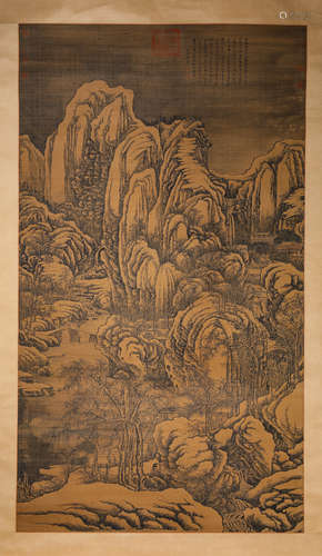 A Chinese Scroll Painting by Li Cheng