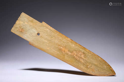 A Jade Knife Carving