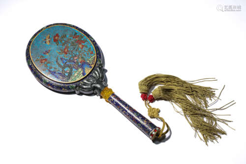 A Cloisonne Enamel Mirror