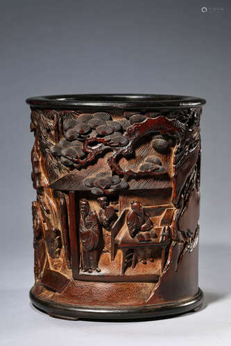 A Bamboo Story Brush Pot