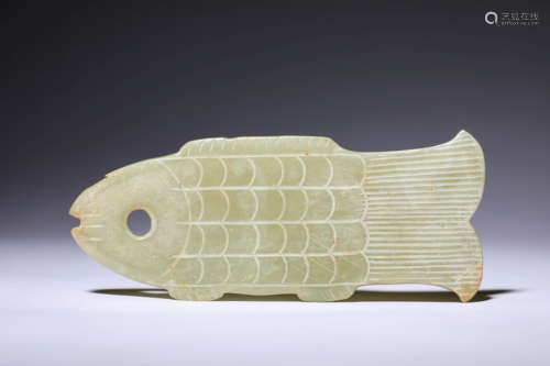 A Jade Fish Carving