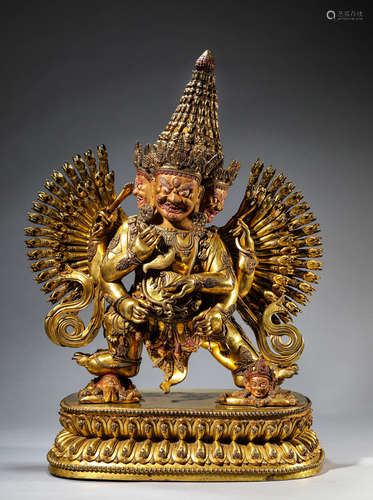 A Tibetan Mahakala Statue