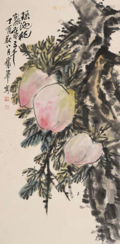 蒲华(1839-1911)寿桃
