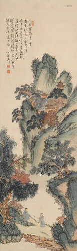 溥儒(1896-1963)深山论道图
