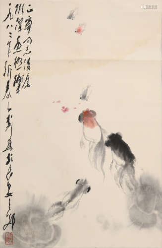 王子武(1936-2021)金鱼