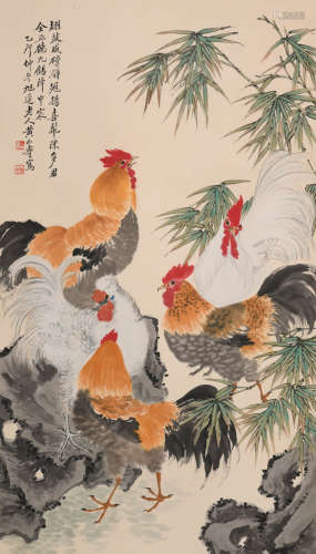 黄山寿(1855-1919)大吉图