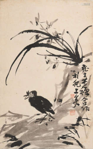 李苦禅(1899-1983)、萧龙士(1889-1990)花鸟